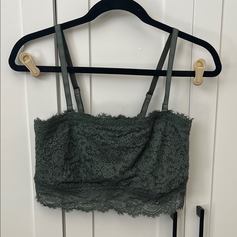NWT Green Lace Bralette